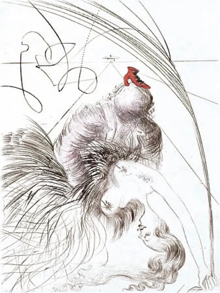 Grabado Dali - Femme a la Chaussure (Woman with Shoe)