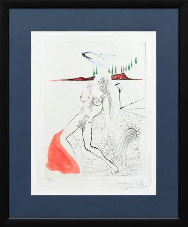 Grabado Dali - Femme à la fontaine (Woman at the Fountain)