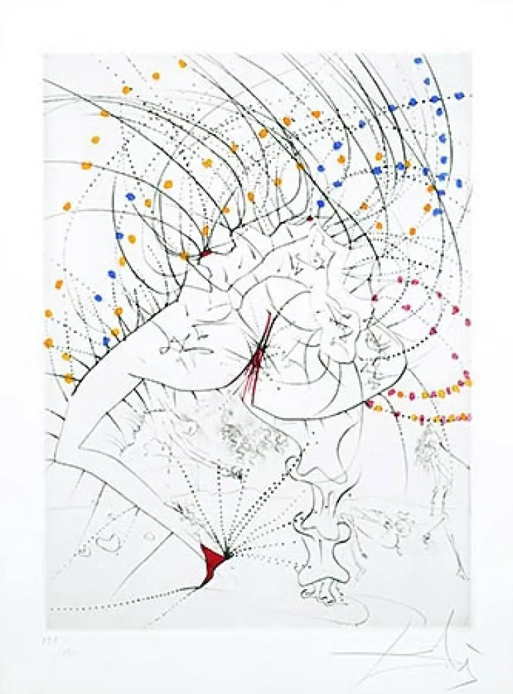 Grabado Dali - Femme-feuille (Leaf-woman)