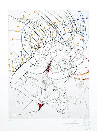 Grabado Dali - Femme-feuille (Leaf-woman)