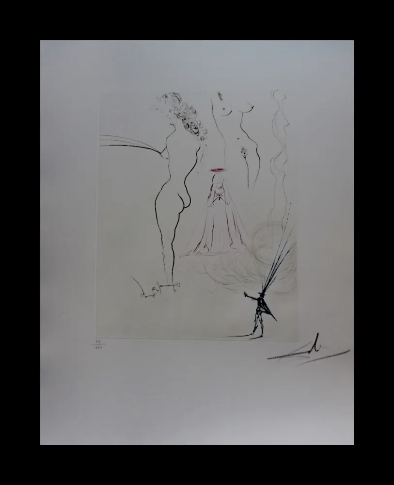 Grabado Dali - Femmes Surrealiste - Surrealistic Woman