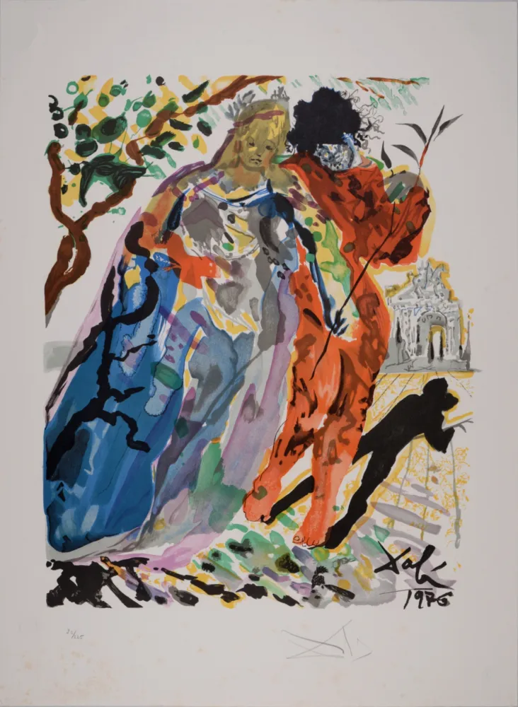 Litografía Dali - Fille de Minos..., from Ovide L'art D'aimer - Hand-signed - Large size