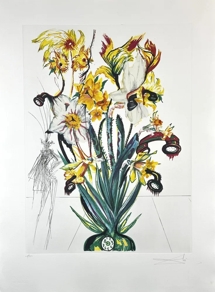 Grabado Dali - Florals Narcissus (Phones) Andalou