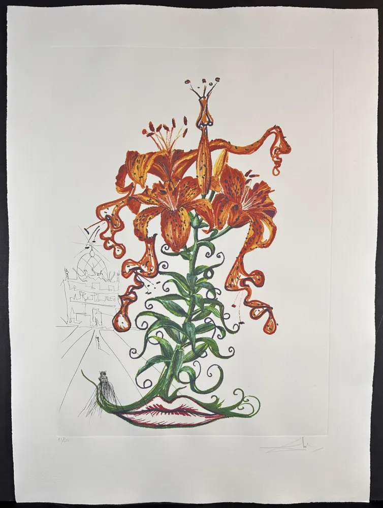 Grabado Dali - Florals Tiger Lilies