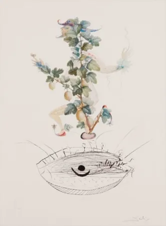 Grabado Dali - Flordali - Révérence du Groseiller