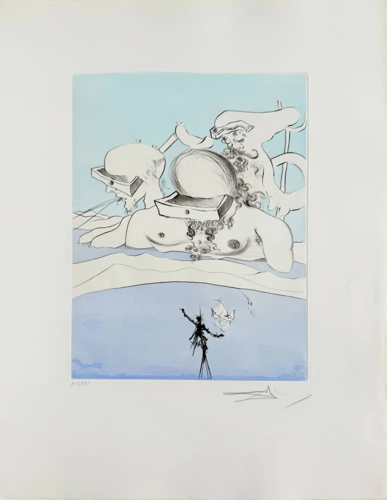 Aguafuerte Dali - Flung Out Like a Fag-end by the Big-Wigs