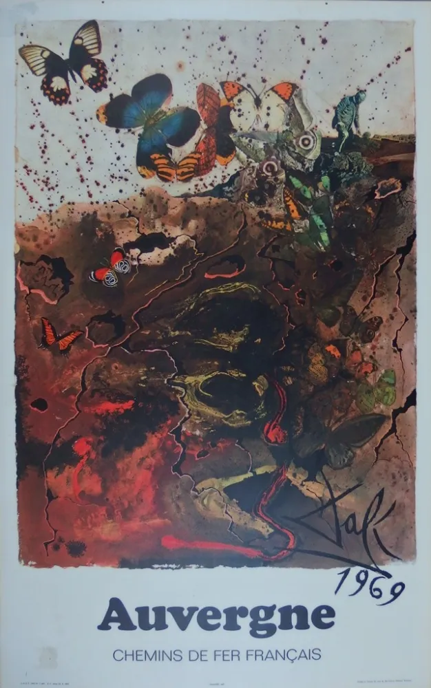 Grabado Dali - France : Auvergne (SNCF)