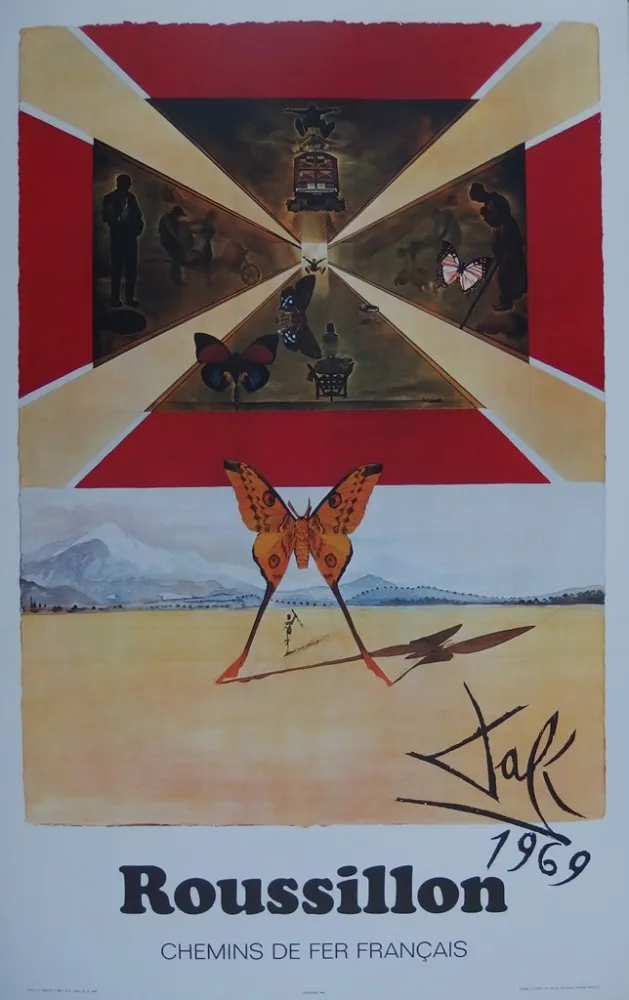 Grabado Dali - France : Roussillon (SNCF)