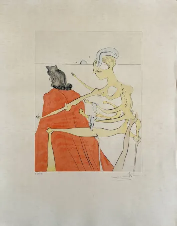 Aguafuerte Dali - Gala's Godly Back