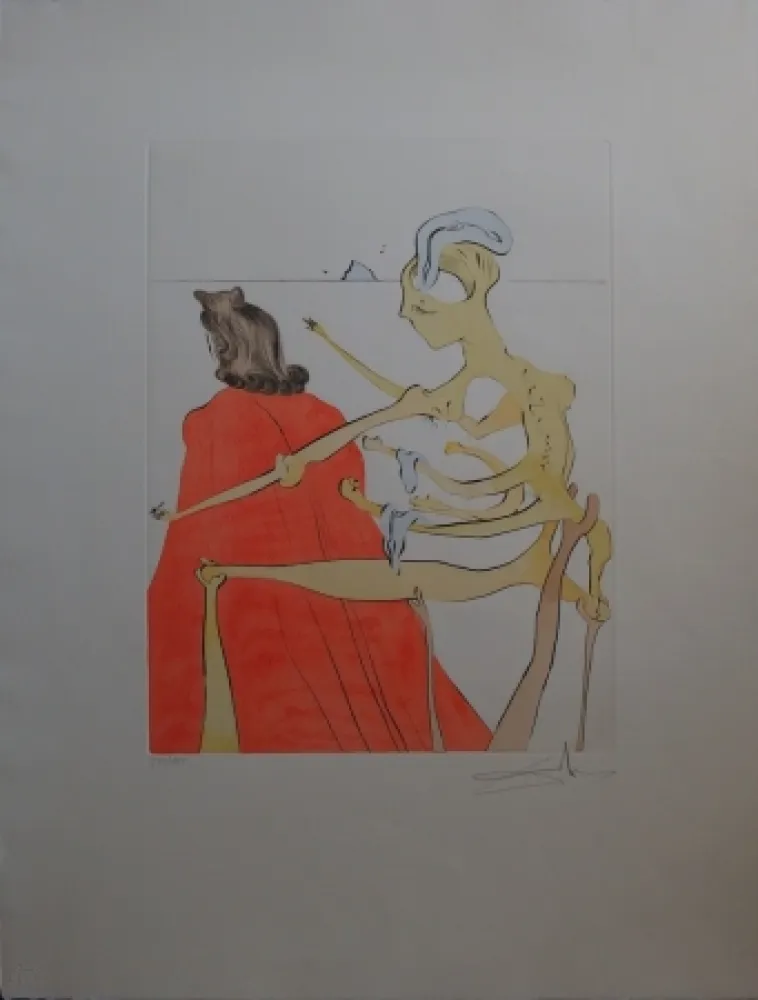 Aguafuerte Dali - Gala's godly back (After 50 years of surrealism)