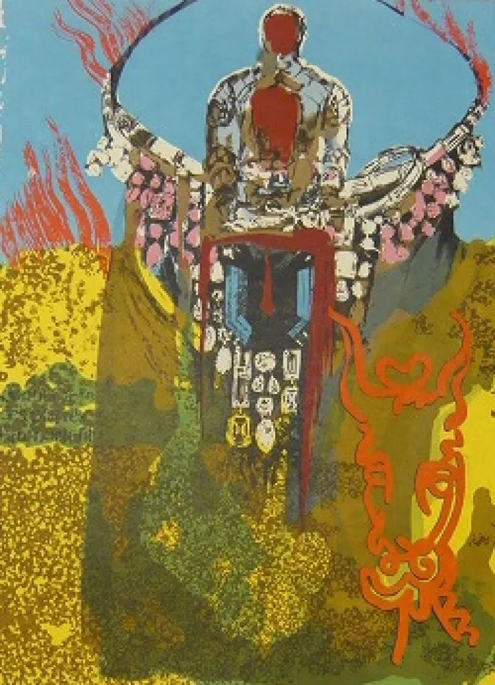 Litografía Dali - Golden Calf