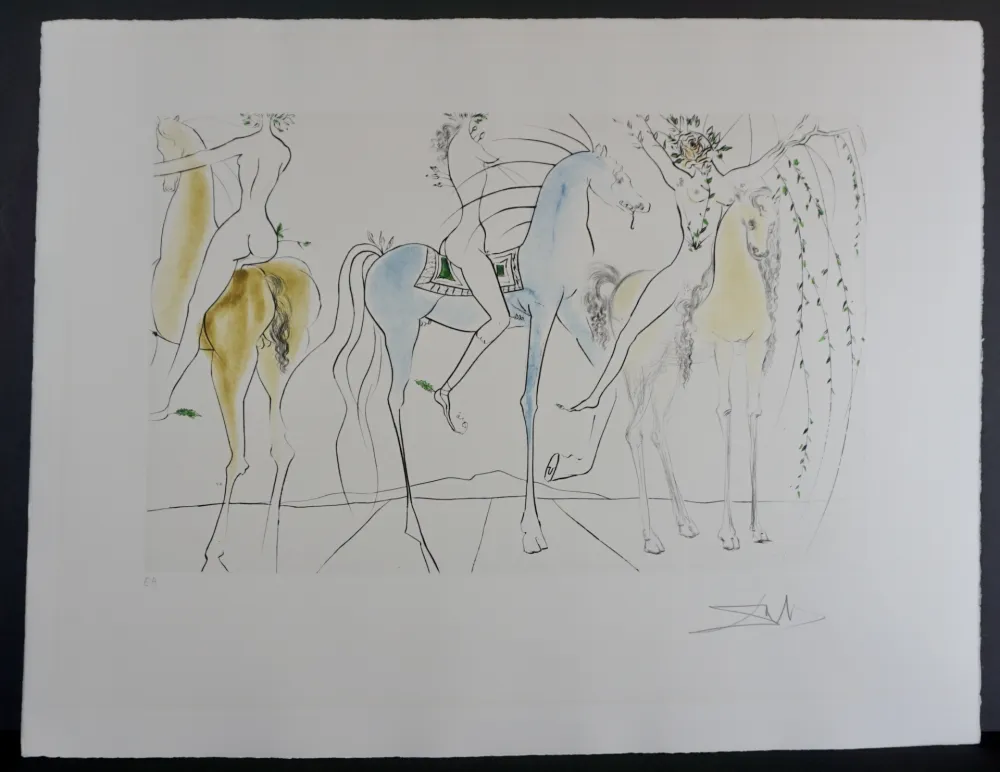 Grabado Dali - Hamadryades Mimetiques Arborescentes 