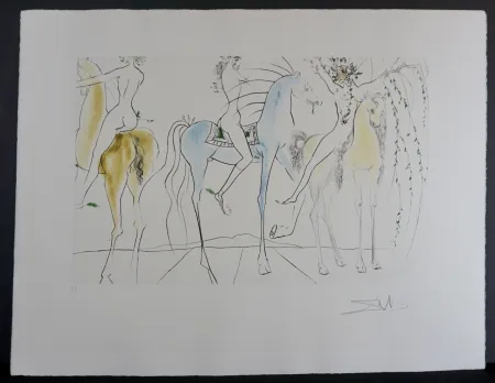 Grabado Dali - Hamadryades Mimetiques Arborescentes 