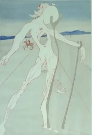 Grabado Dali - Hommage à la Medecine (Vesalius)