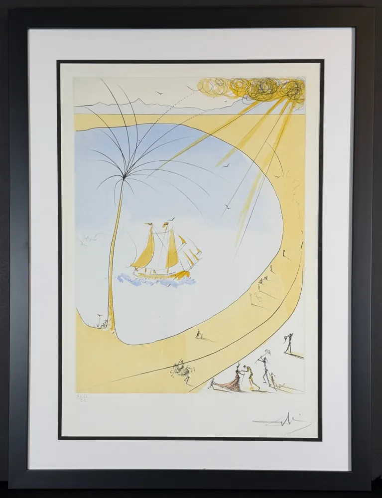 Grabado Dali - Hommage a Picasso