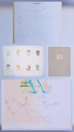 Aguatinta Dali - Huit péchés capitaux - with two original drawings
