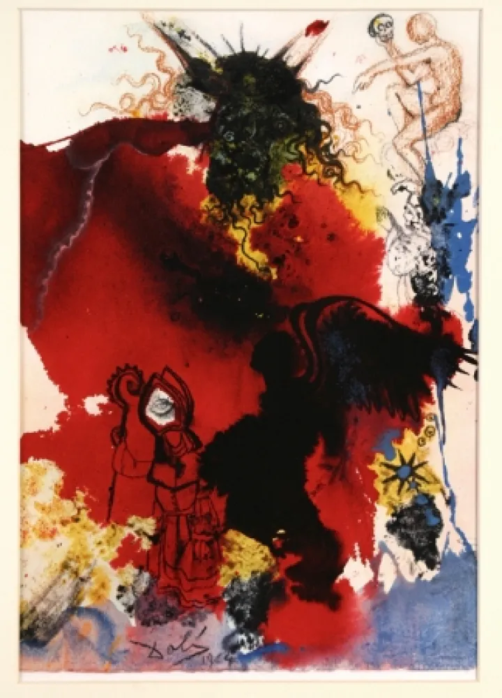 Múltiple Dali - Iesus a satana tentaur