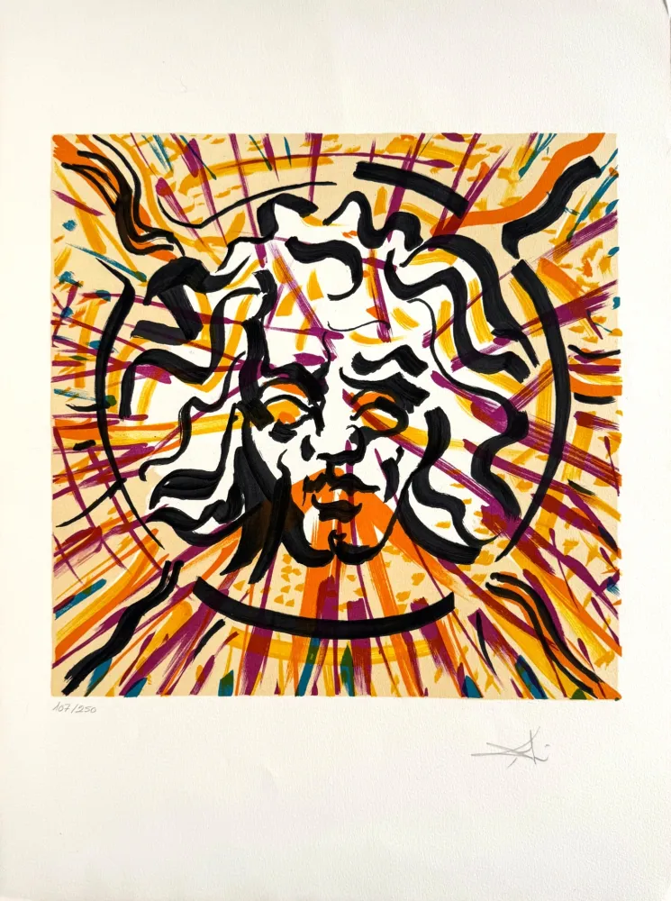 Litografía Dali - Il sole (The Sun)