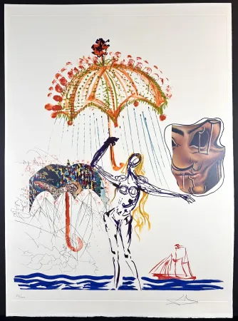 Grabado Dali - Imaginations & Objects of The Future Anti-Umbrella with Atomized Liquid