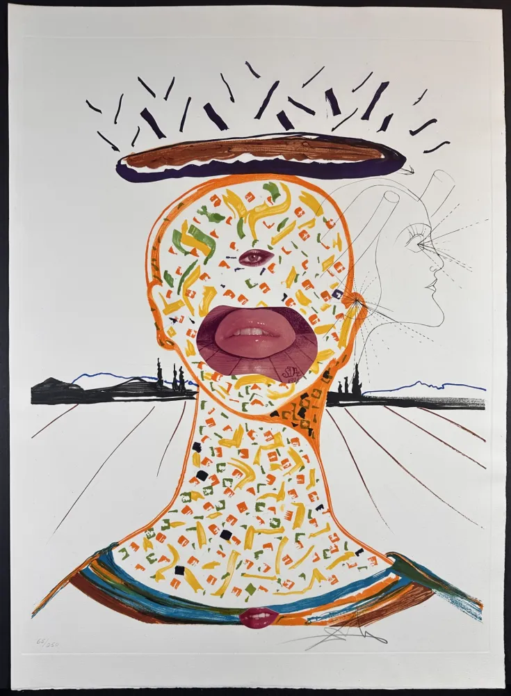 Grabado Dali - Imaginations & Objects of The Future Cyclopean Make-Up