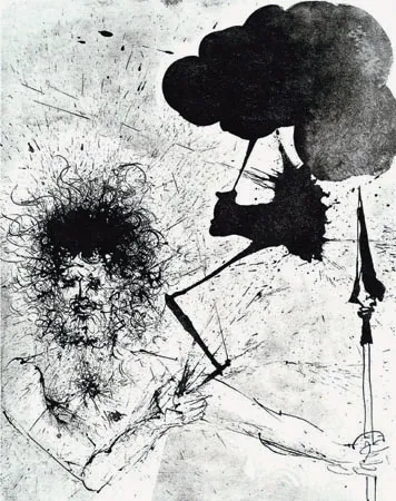 Grabado Dali - Jupiter (Zeus)