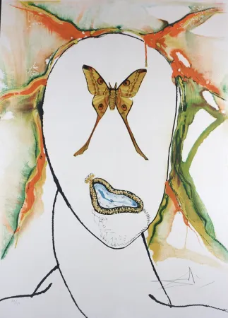 Litografía Dali - Kabuki Dancer