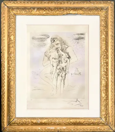 Heliograbado Dali - Kronos (Saturno)