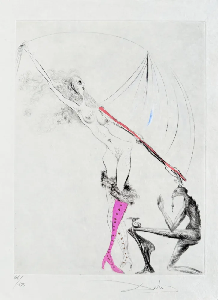 Aguafuerte Dali - La Botte violette