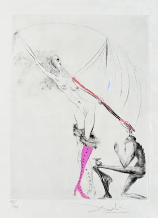 Aguafuerte Dali - La Botte violette