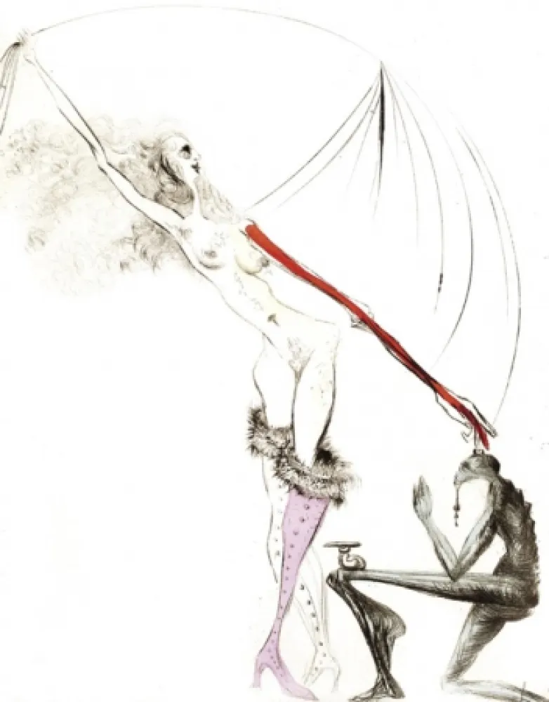 Grabado Dali - La botte violette