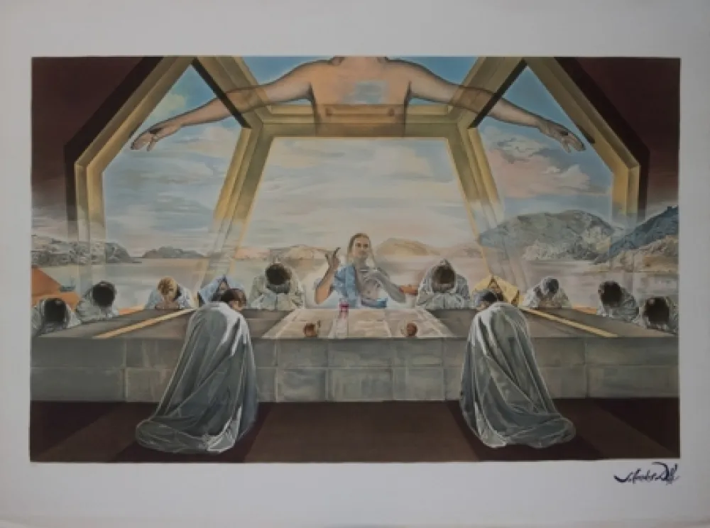 Litografía Dali - La Céne