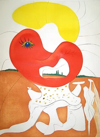 Grabado Dali - La conquête du cosmos The blood of the Ying and Yang