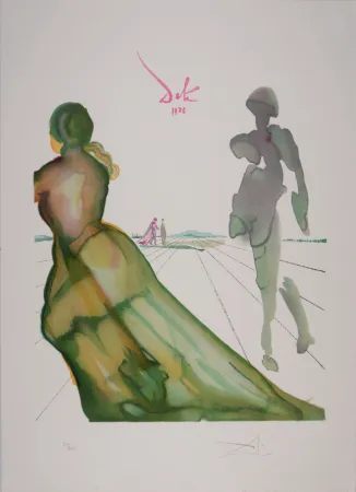 Litografía Dali - La déesse de Cythère..., from Ovide L'art D'aimer - Hand-signed - Large size