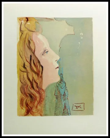 Grabado En Madera Dali - LA DIVINE COMEDIE - Béatrice