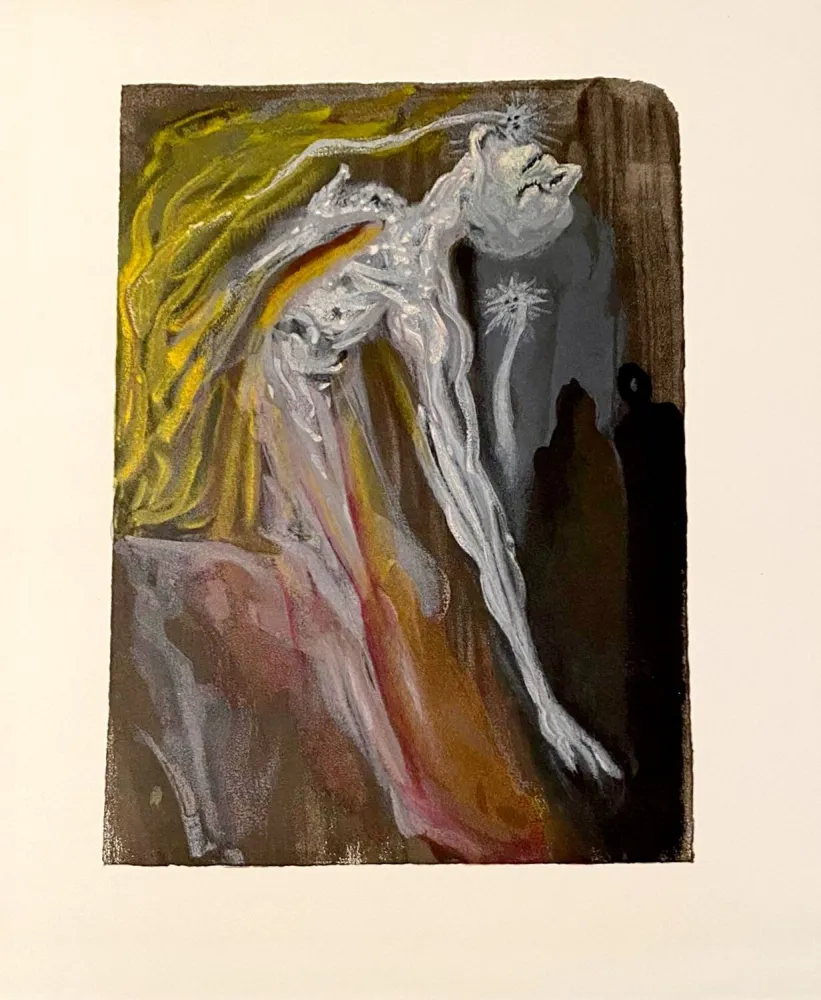 Grabado En Madera Dali - La Divine Comédie - Enfer 09 - Les Erynnies