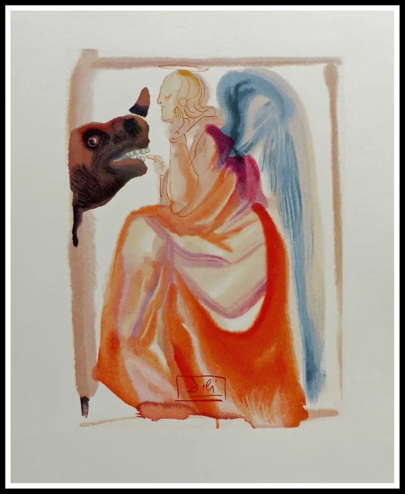 Grabado En Madera Dali - LA DIVINE COMEDIE - Le ciel de Mercure