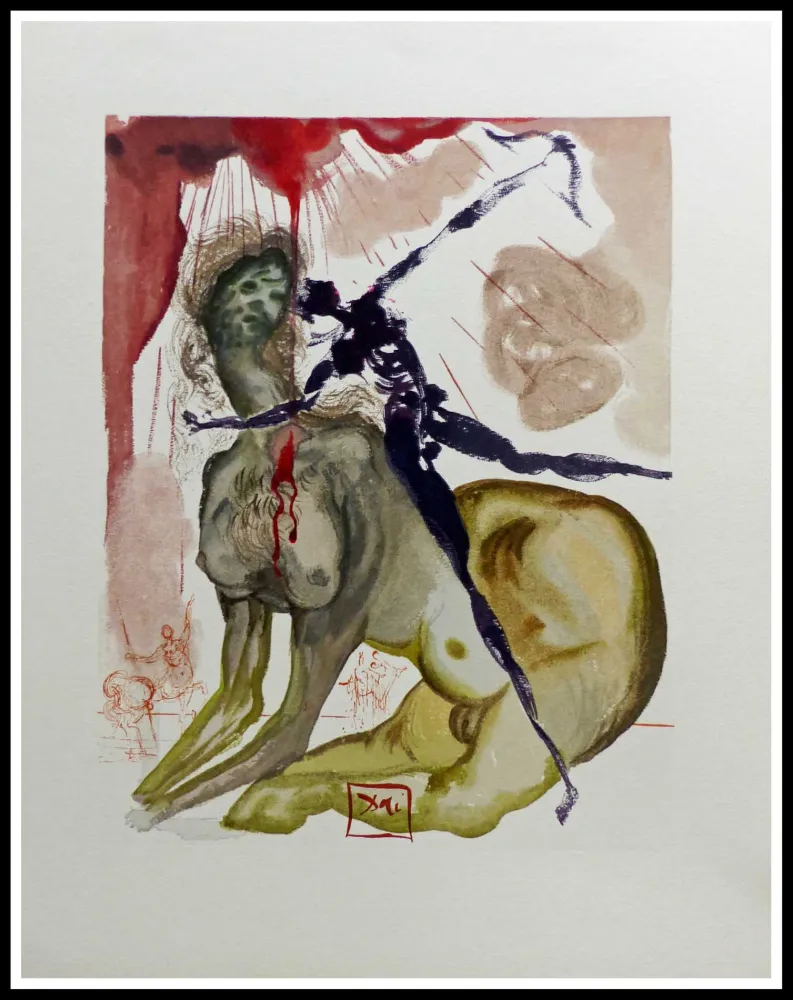 Grabado En Madera Dali - LA DIVINE COMEDIE - Le Minotaure