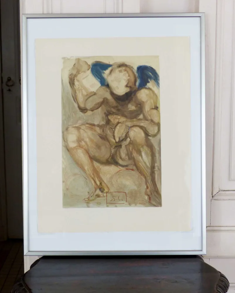 Grabado En Madera Dali - LA DIVINE COMEDIE - L'envie