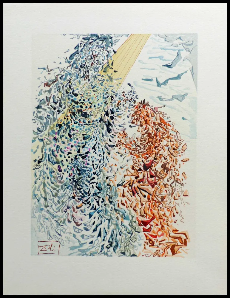 Grabado En Madera Dali - LA DIVINE COMEDIE - Opposition