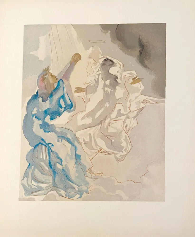 Grabado En Madera Dali - La Divine Comédie - Paradis 05 - Nouvel aspect de Béatrice