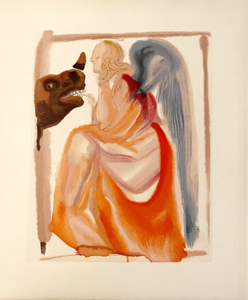 Grabado En Madera Dali - La Divine Comédie - Paradis 06 - Le ciel de Mercure