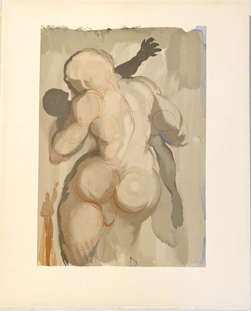 Grabado En Madera Dali - La Divine Comédie - Purgatoire 06 - Les morts par violence