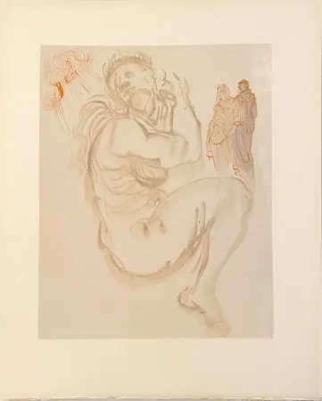 Grabado En Madera Dali - La Divine Comédie - Purgatoire 19 - Le songe de Dante
