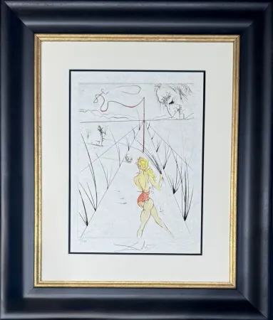 Grabado Dali - La femme au fouet