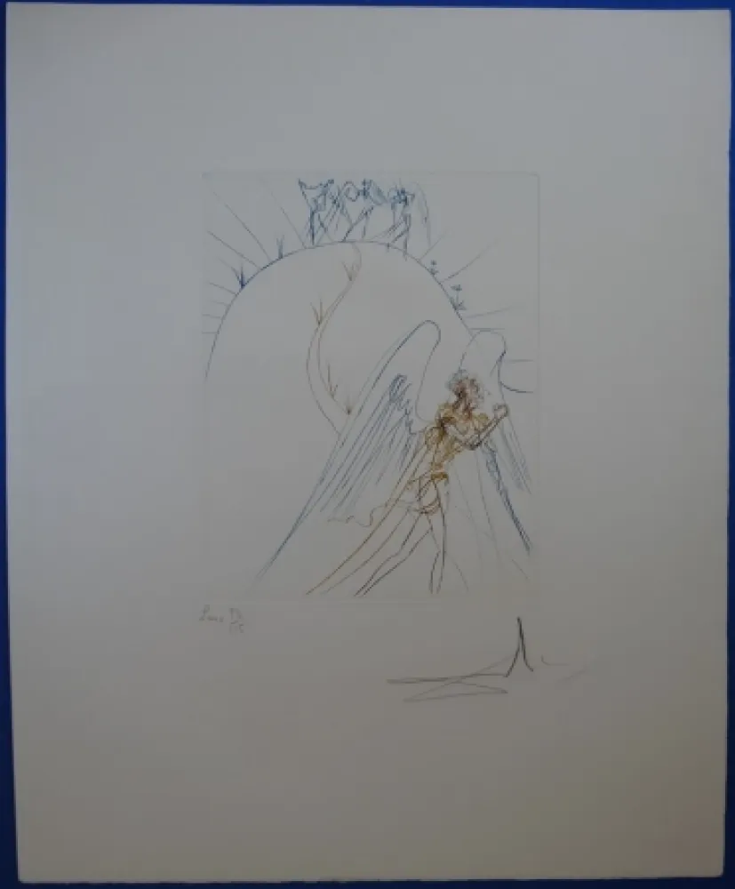 Aguafuerte Dali - La Fuite de Satan