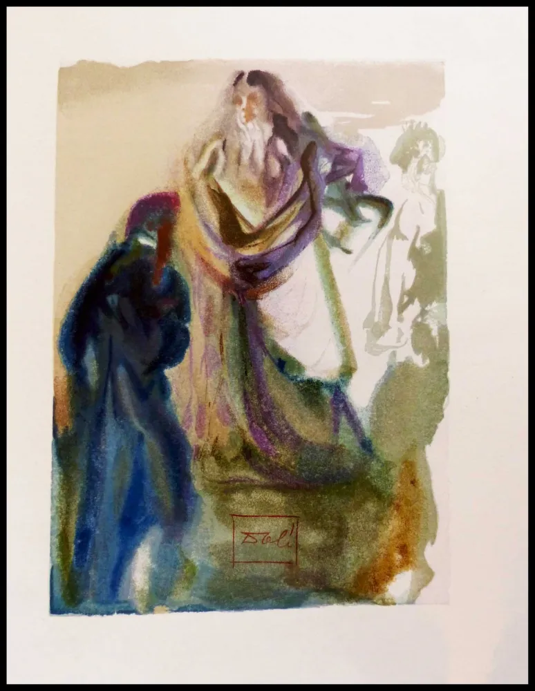 Grabado En Madera Dali - LA MARCHE VERS DIEU