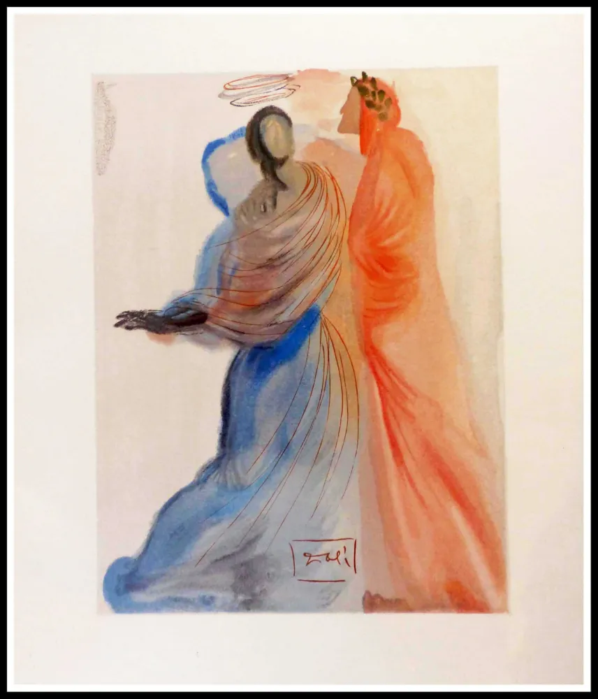 Grabado En Madera Dali - La splendeur de Béatrice