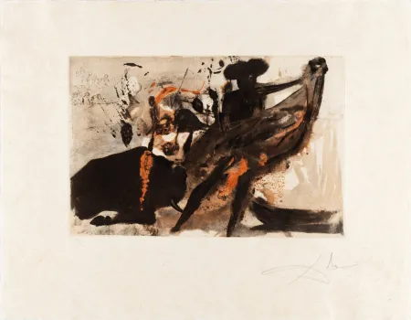 Heliograbado Dali - La Tauromachie Individuelle (Bullfight)