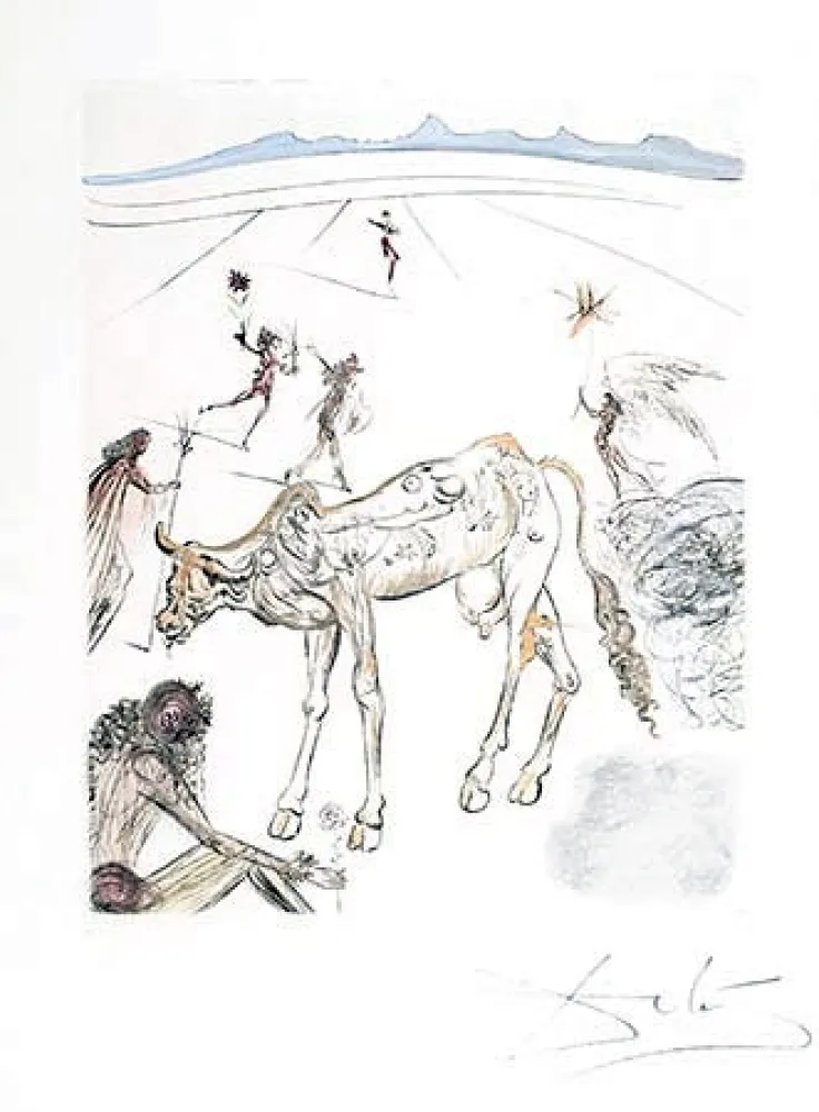 Grabado Dali - La Vache Sacre (The Sacred Cow)