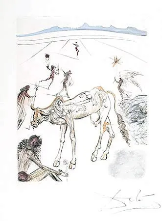 Grabado Dali - La Vache Sacre (The Sacred Cow)
